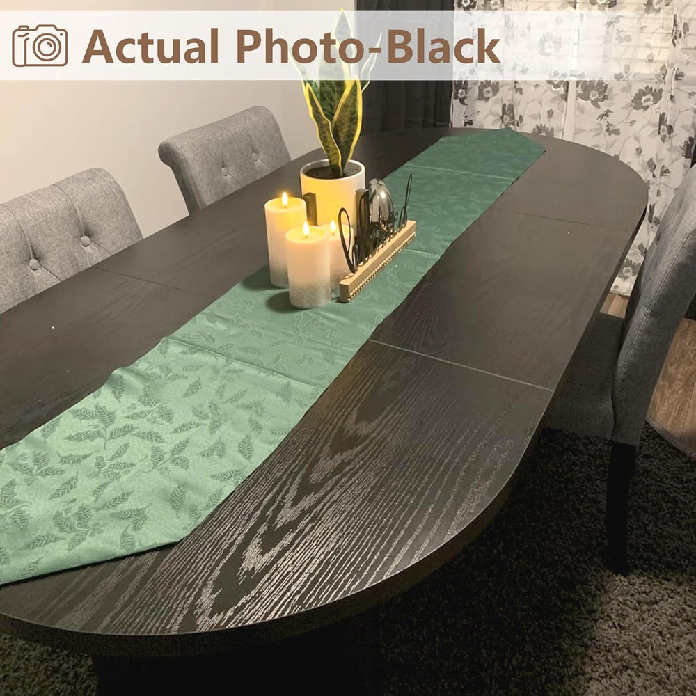 GarveeHome 70.87" Long Oval Dining Table with Wooden Base for 6-8 People
