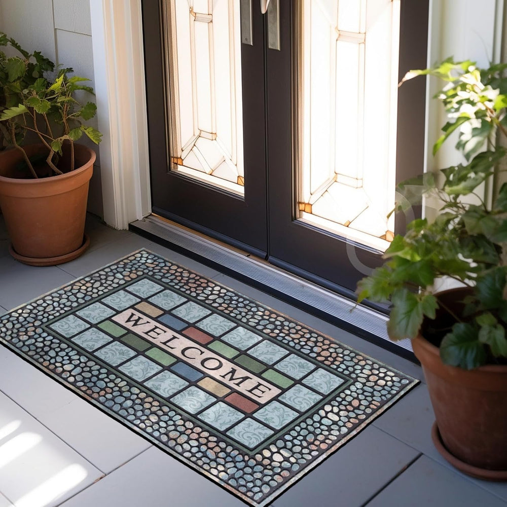 CHICHIC Rectangle Entrance Door Mat Large 24 x 36 Inch Entry Way High Traffic...
