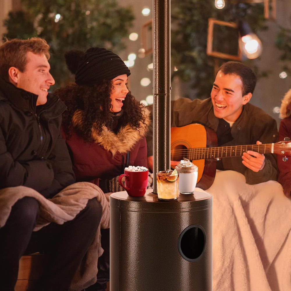 DUMOS 48,000 BTU Propane Patio Heater with Wheels, Outdoor Gas Heater
