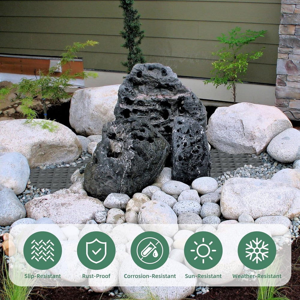 3 Pack 24" x 12" Heavy Duty Fountain Basin Grate, Hide Reservoir Gr...