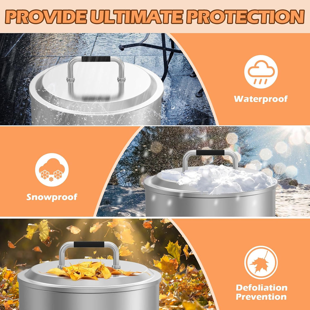 Fire Pit Lid for Solo Stove Yukon 27" Accessories, Round Fire Pit Cover ...