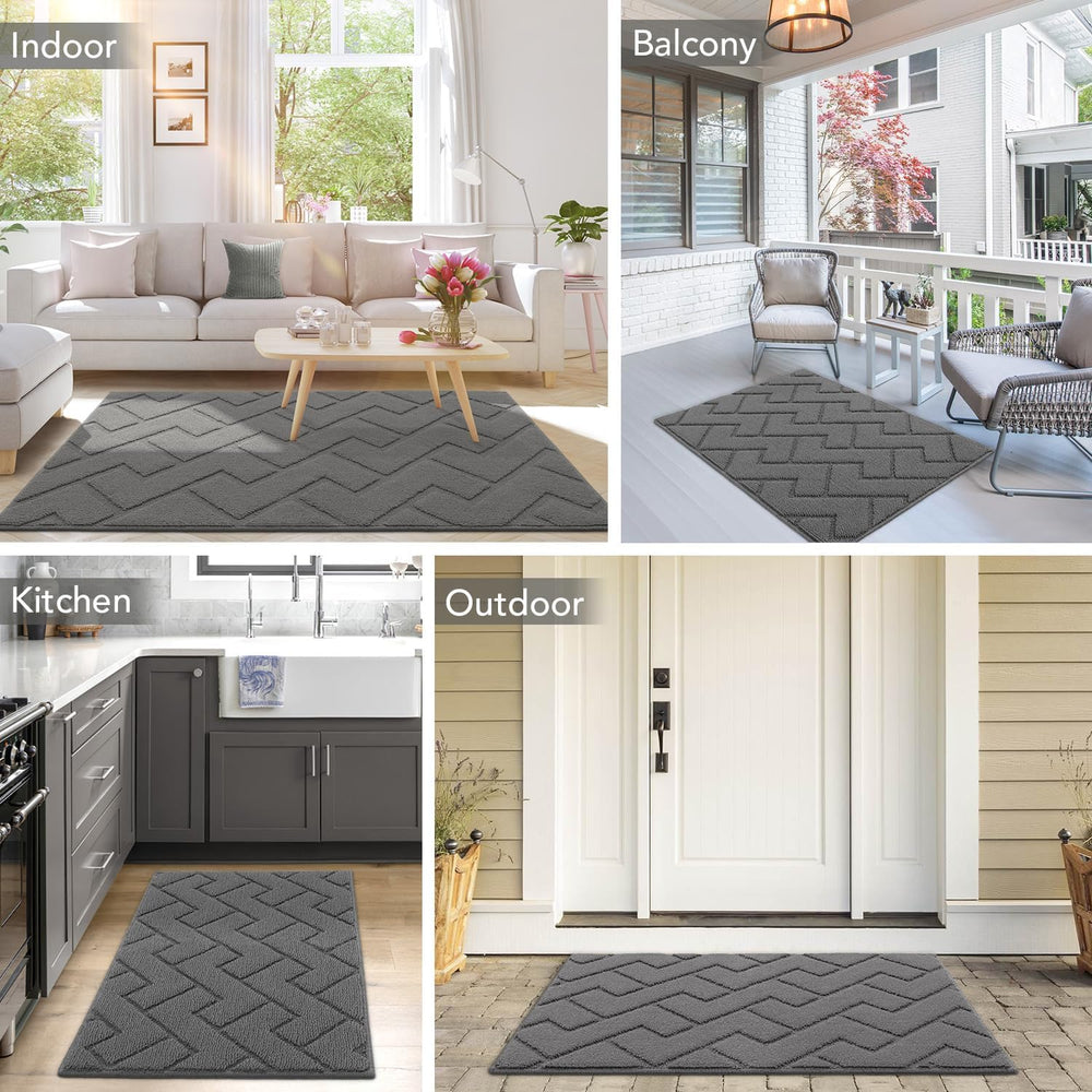 hicorfe Indoor Door Mat,Non Slip Door Mats,32"x48" Front Back Door ...