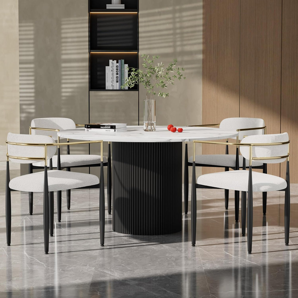 Baysitone Dining Chairs Set of 4 Mid-Century Modern Upholstered Boucle Dining...