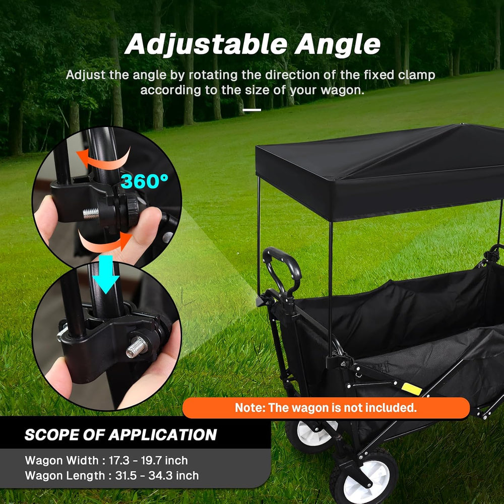 Wagon Canopy Cover Garden Push Awning Portable Outdoor Stroller Accessories A...