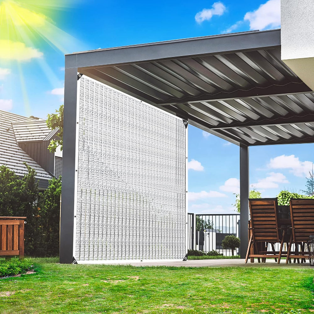 Shade Cloth - 80% Garden Shade Cloth, Mesh Tarp - for Greenhouse Plants Patio...