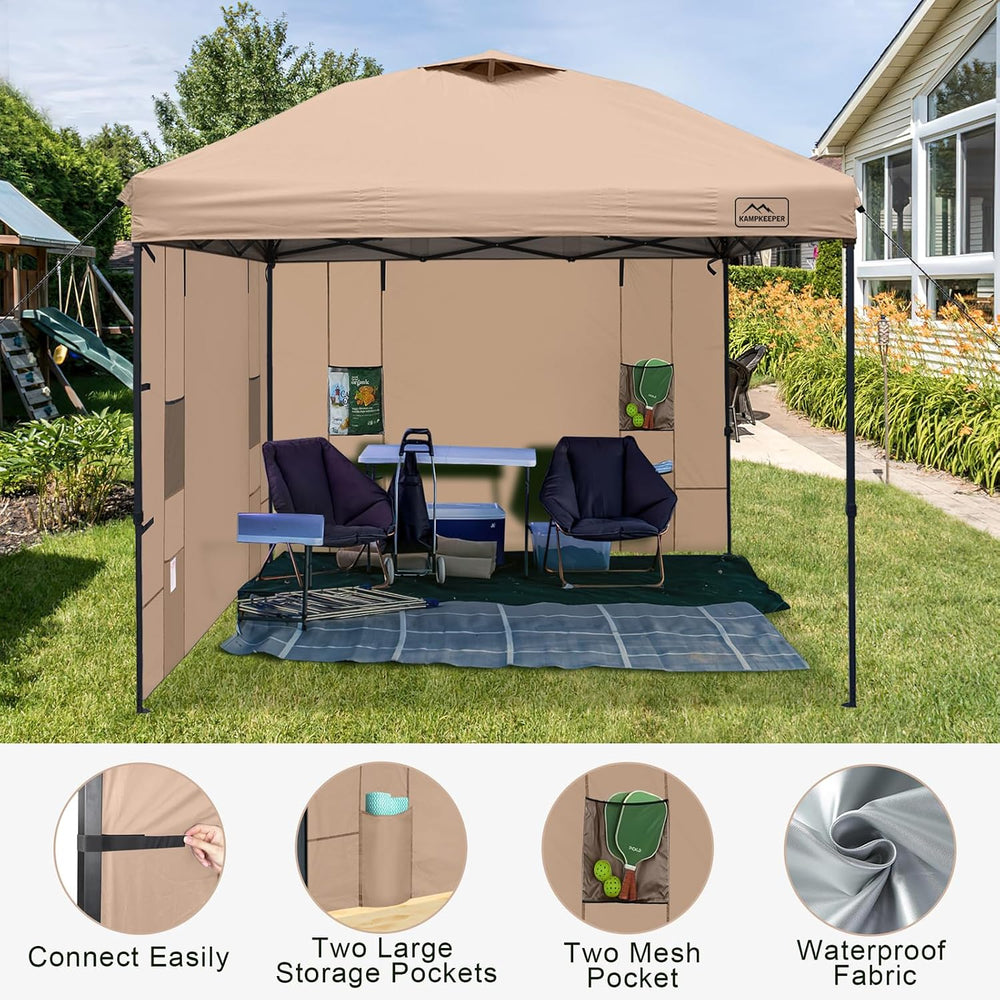 Canopy Sidewalls with 4 Pockets for Pop Up Canopy Frame,2Pcs Sunwalls Only