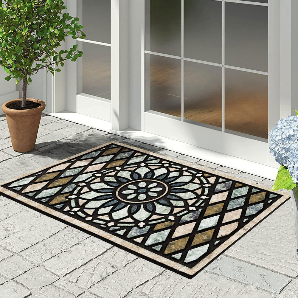 CHICHIC Welcome Door Mat 17x 30 Inch Front Doormat Outdoors for Home Entrance...