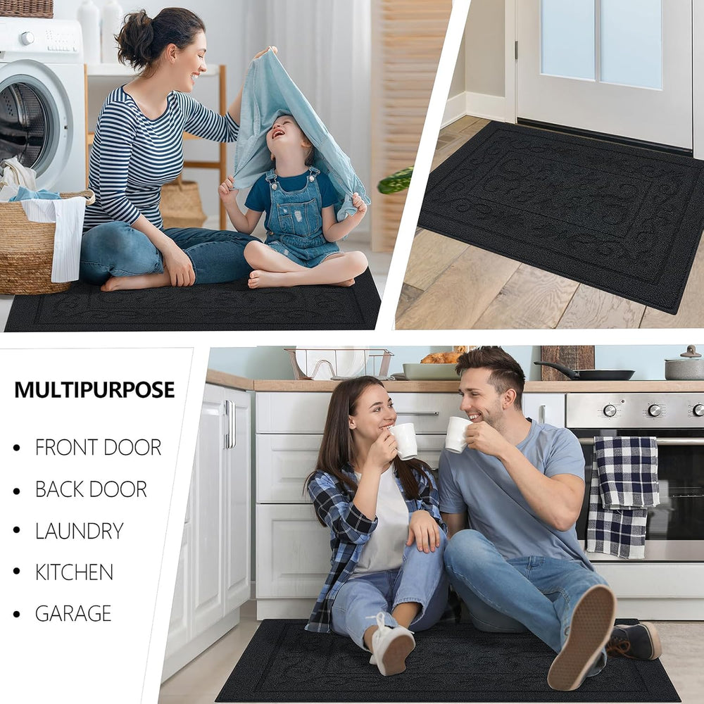 FONEYI Dirt Trapper Door Mat 32" x 48", Non-Slip Washable Doormats,...