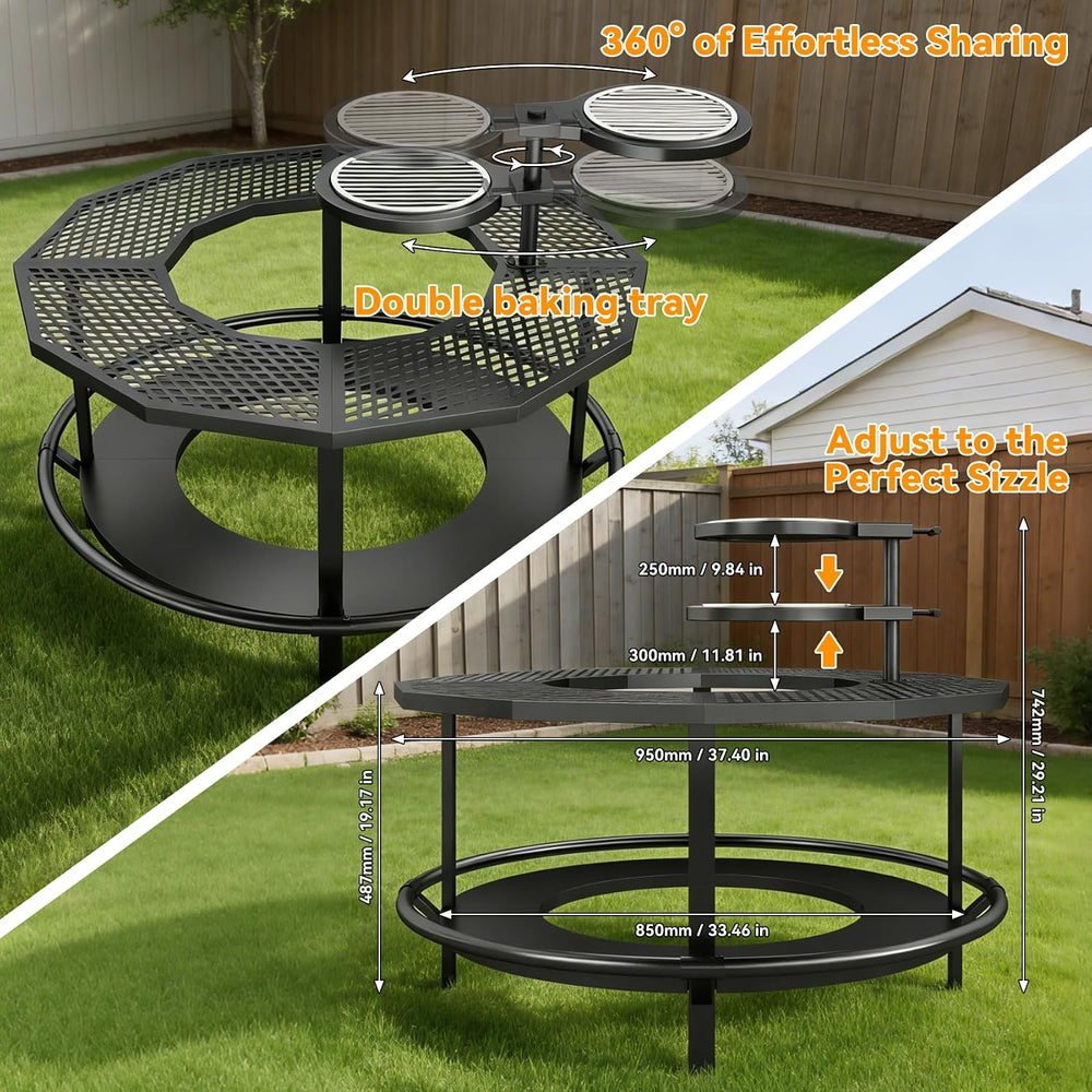 Fire Pit Surround Table for Solo Stove Bonfire & Ranger