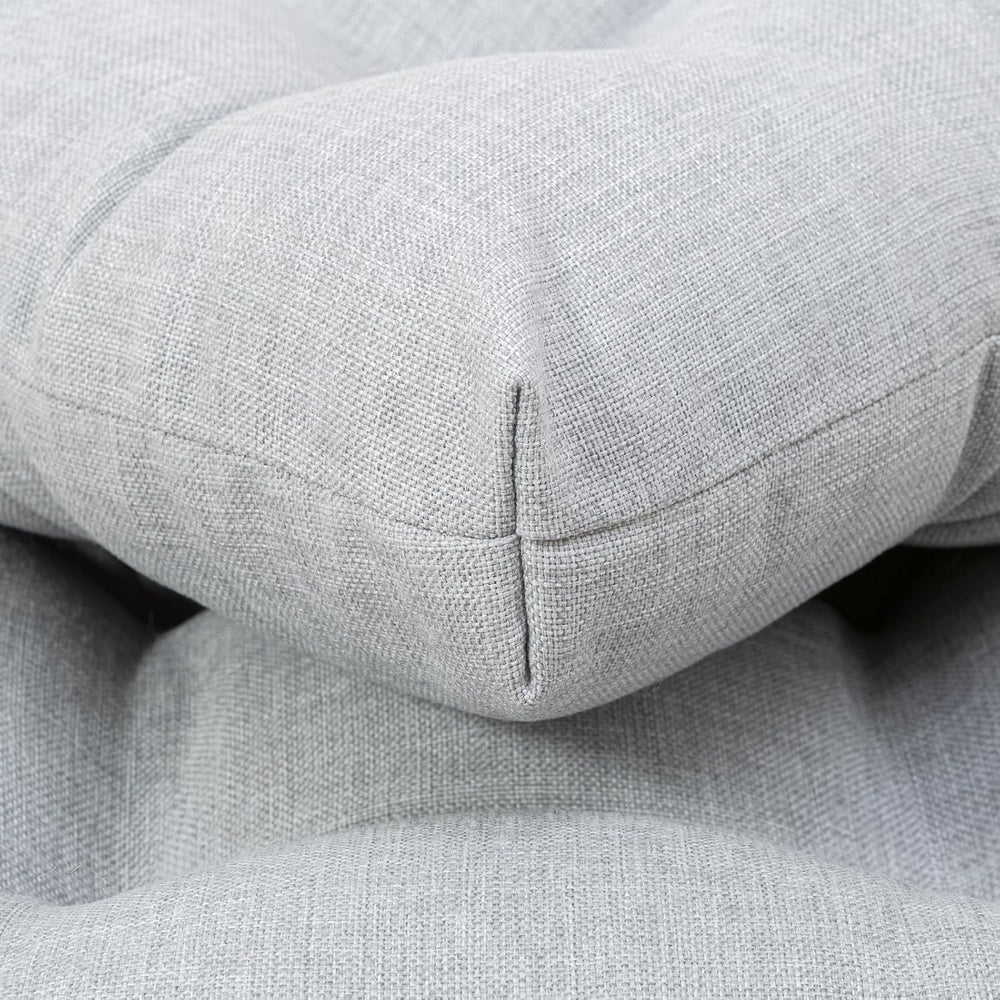 QILLOWAY Indoor/Outdoor Square Seat Patio Cushion - 19-Inches,Pack of 4,Gray,...
