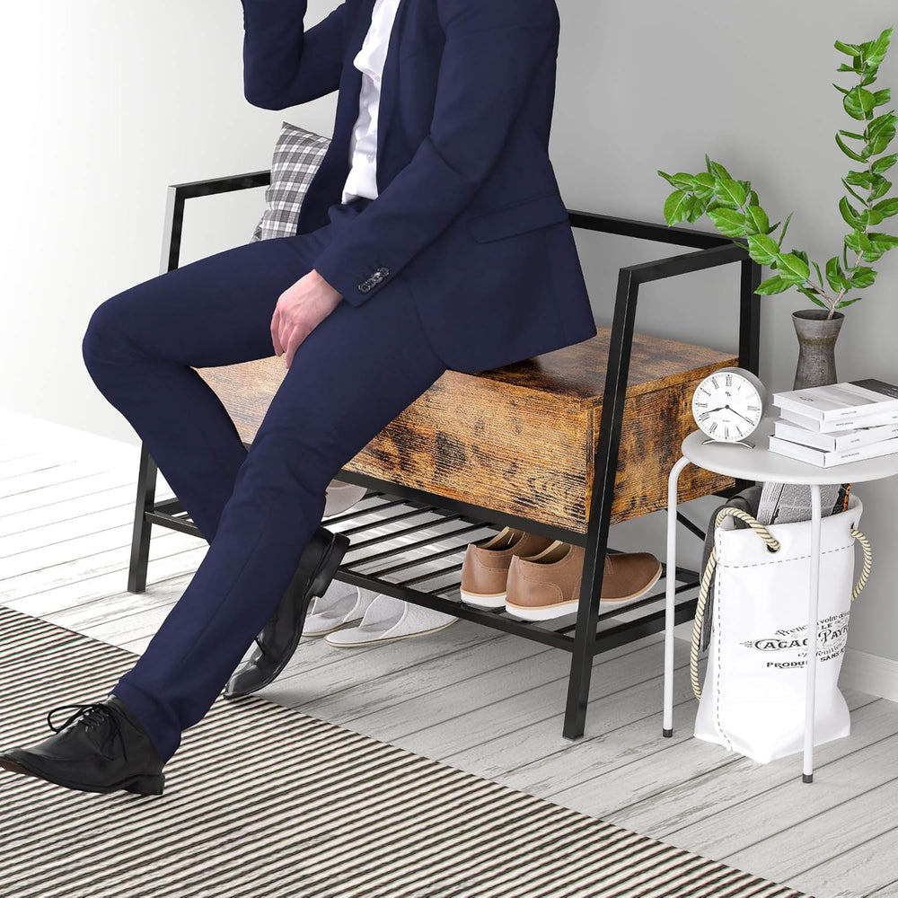 IRONCK Shoe Storage Bench with Practical Storage for Entryway Furniture