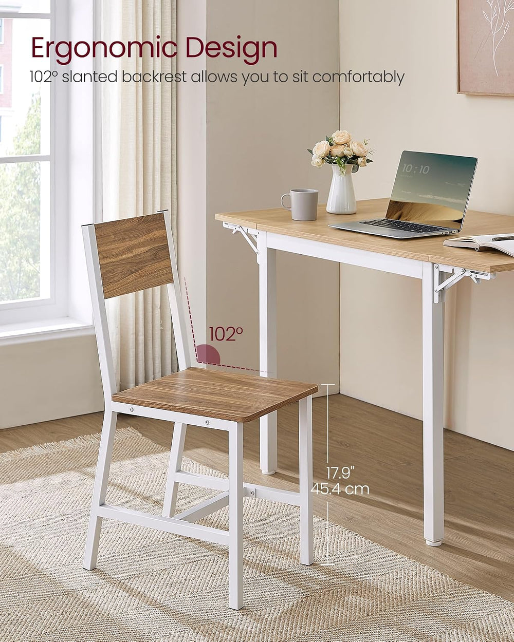 VASAGLE Dining Chair Set of 2, Kitchen Chairs