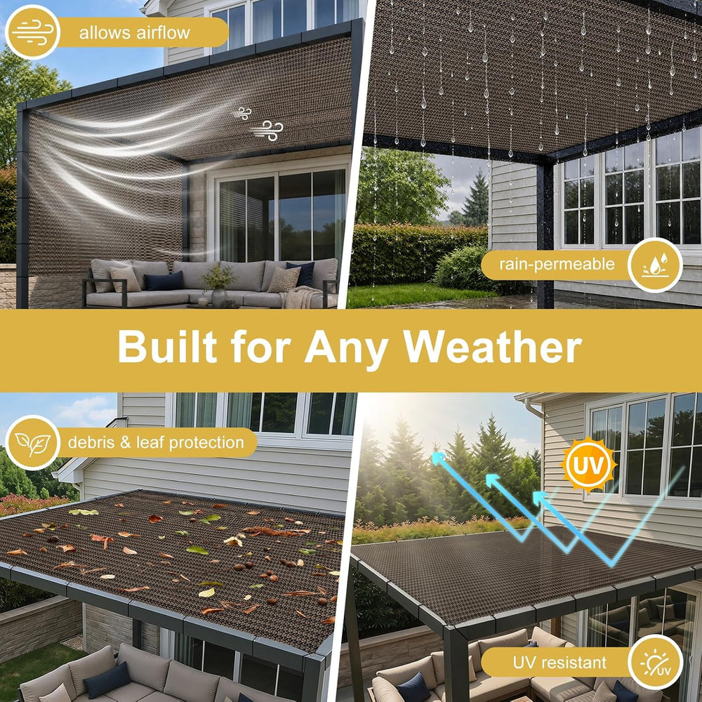 Shade&Beyond 90% Sun Shade Cloth with D-Rings & Reinforced Corner Web...