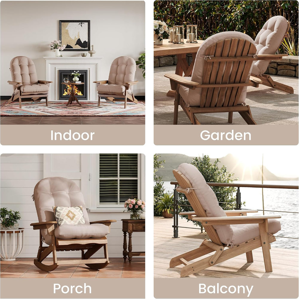 UDPATIO Adirondack Chair Cushion Set of 2, Water-Repellent & Fade-Resista...