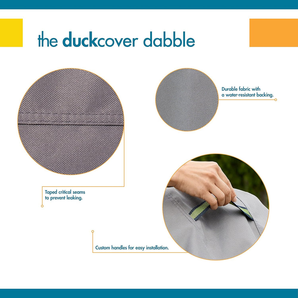DUCKCOVERS Soteria Waterproof 36 Inch Round Fire Pit Cover, Outdoor Firepit C...