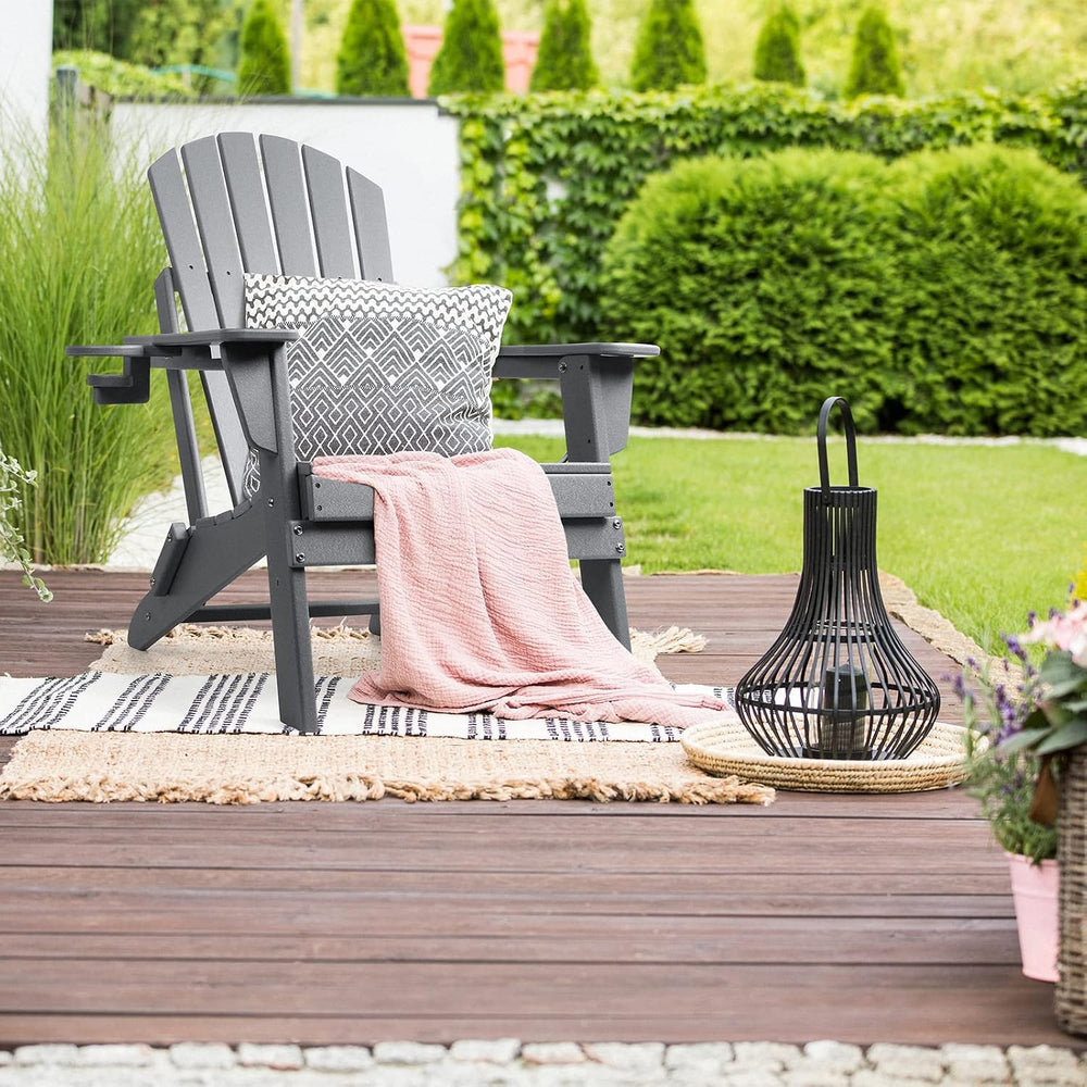 FUNBERRY Oversized Folding Adirondack Chair Set of 2, Fire Pit Chair 400LBS