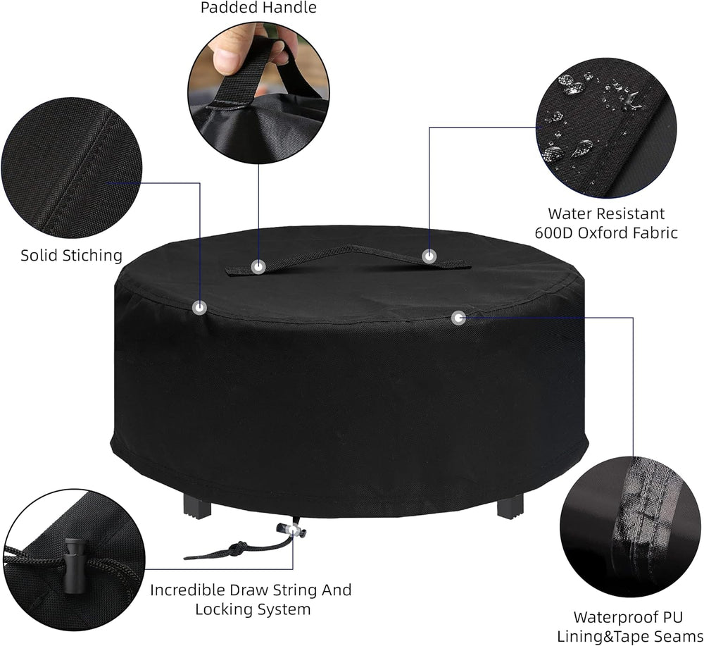 Fire Pit Cover for Solo Stove - Surround Tabletop Shelter, Elevation for Yuko...