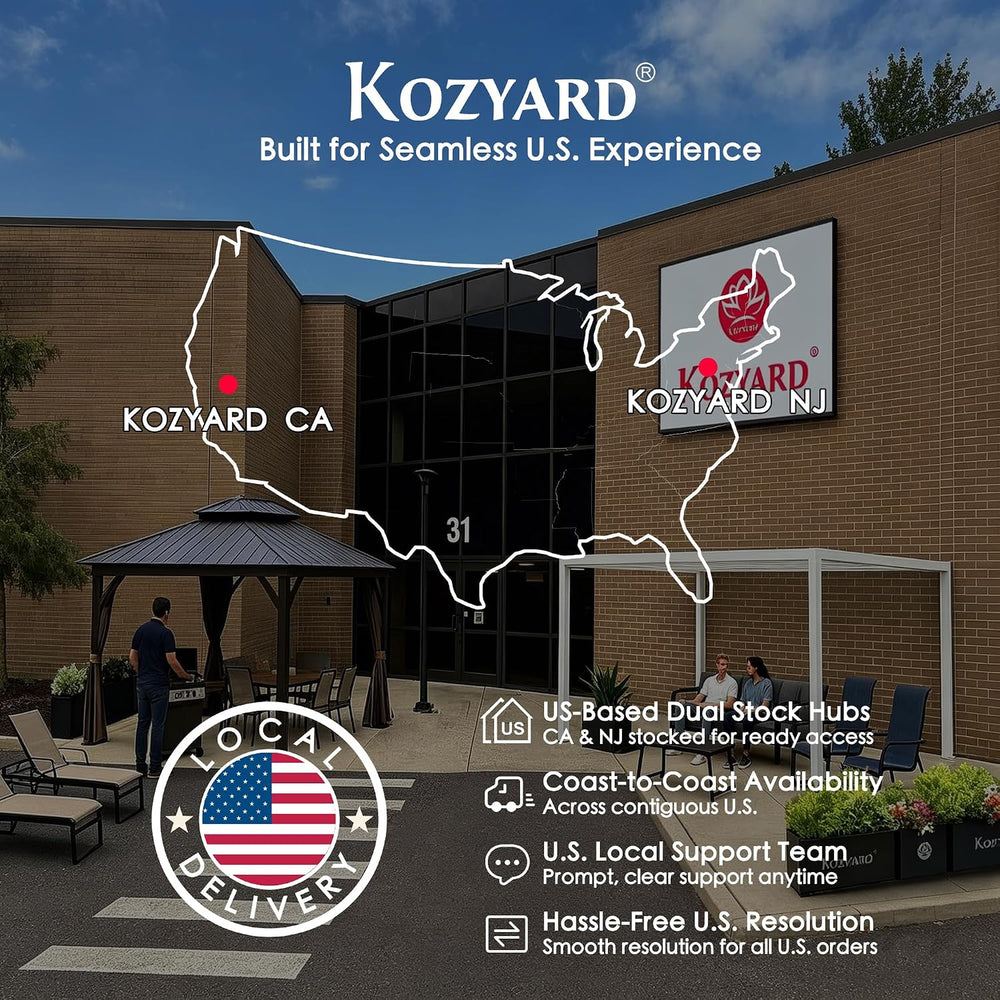 Kozyard Metal Privacy Screen 74" H x 47.2" W Decorative Outdoor Div...