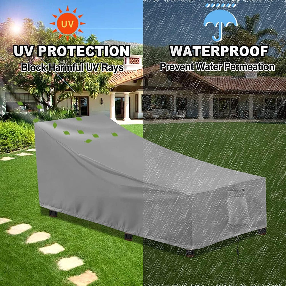 OutdoorLines Waterproof Patio Chaise Lounge Chair Cover