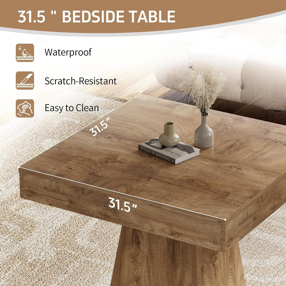 Small Dining Table, 31.5-inch Dinner Table for 2-4 People, Square Kitchen Tab...