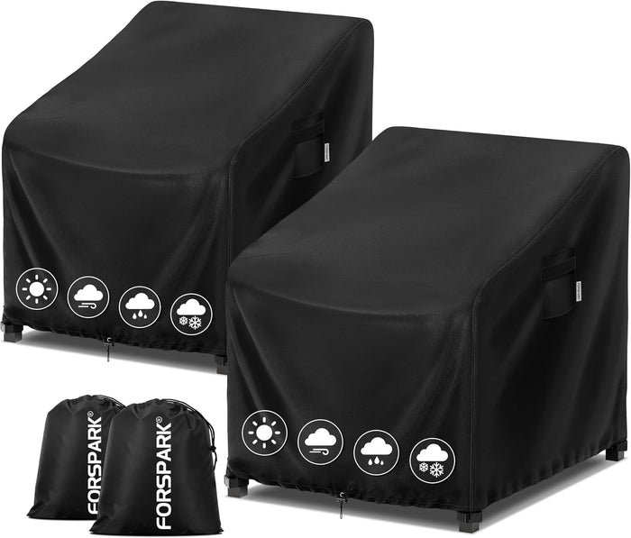 FORSPARK Patio Chair Covers Waterproof, Outdoor Chair Cover Fit 29x30x36 in