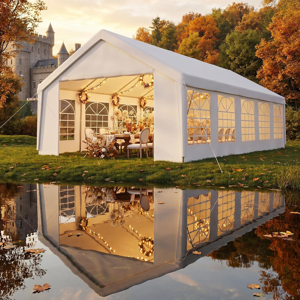 Aoxun 32x16 Party Tent,Heavy-Duty Canopy Tents for Parties Weddings Events