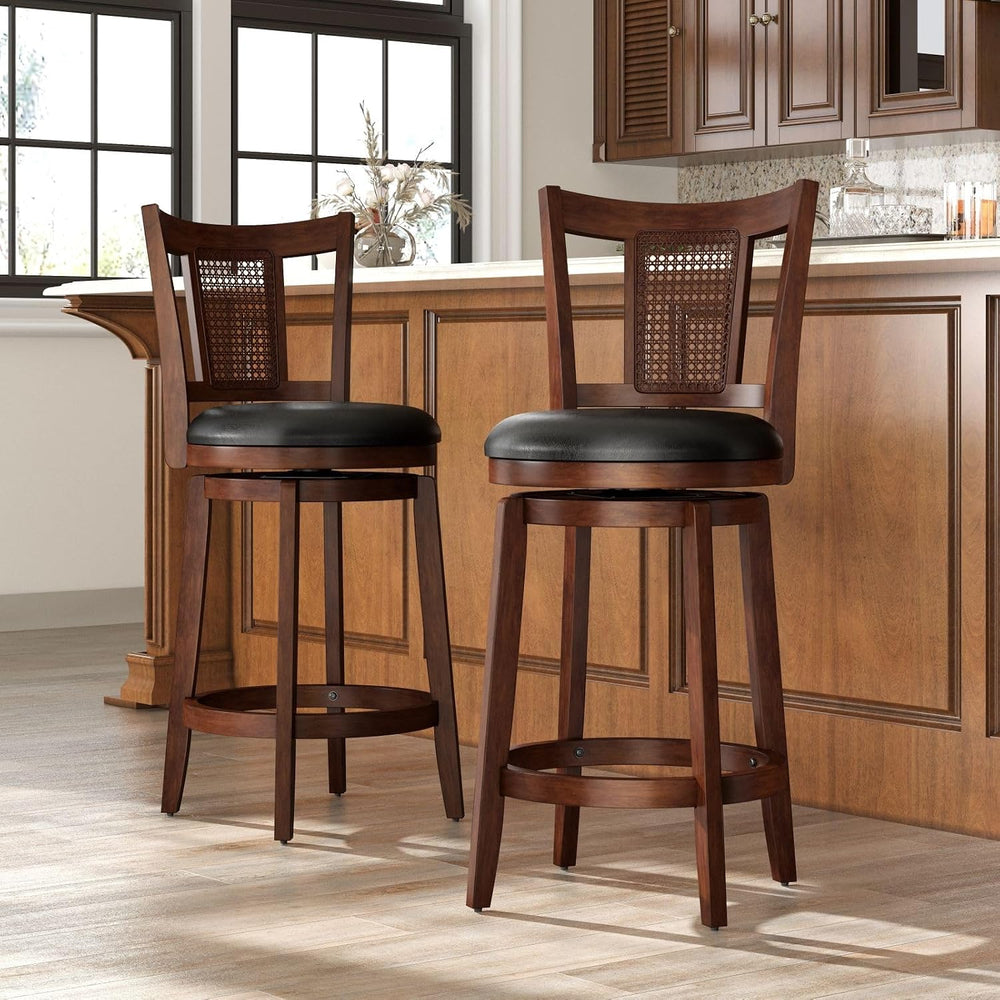 Sophia & William 26 Inch Swivel Bar Stools Set of 2, Counter Height Stools