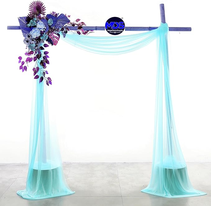 MDS Halloween Chiffon Draping Fabric - 2 Panel, 30" Wide x 20ft Long - S...