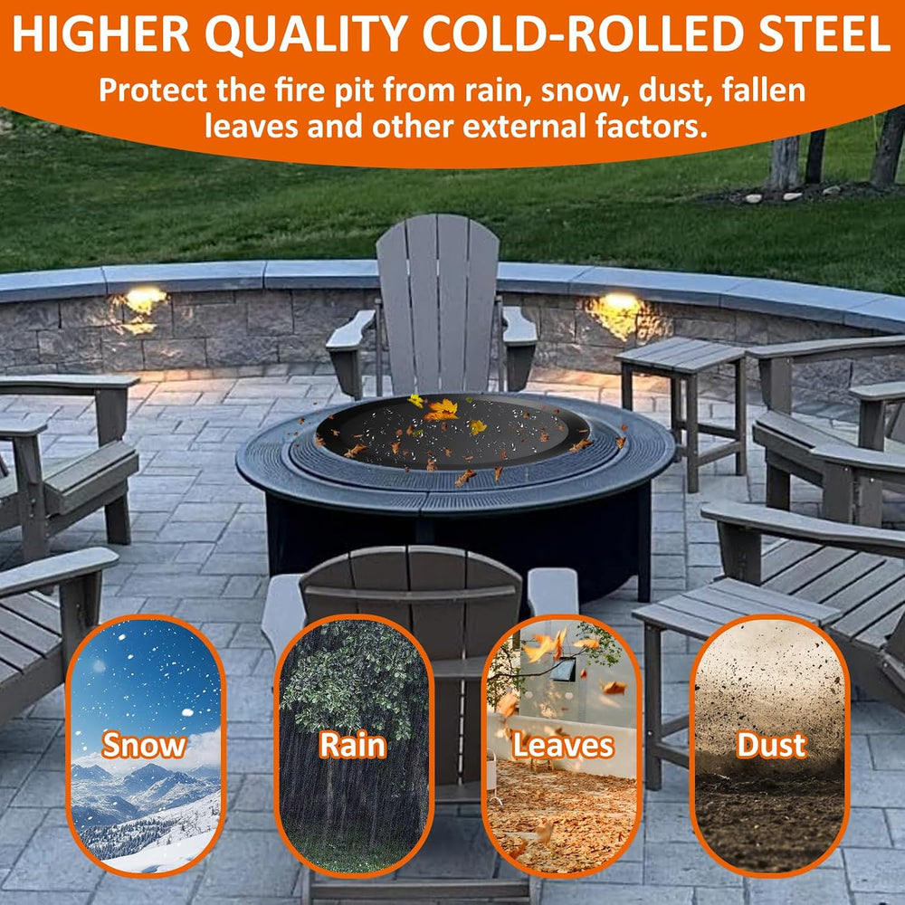Surround Surface Fire Pit Lid for Solo Stove Bonfire and Ranger 23.75 inch Du...