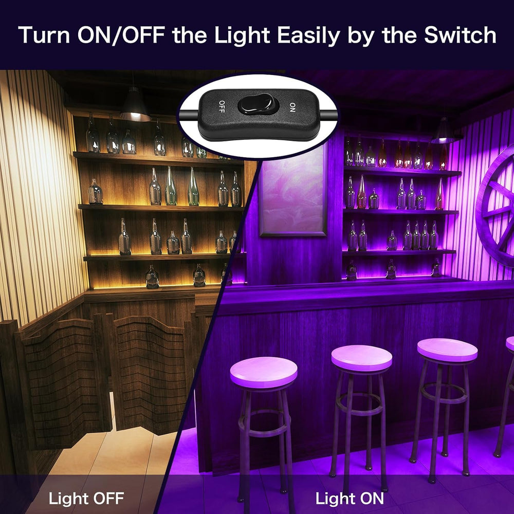 XYCN 4 Pack 200W LED Flood Black Lights,395nm to 405nm UV Outdoor Flood High ...