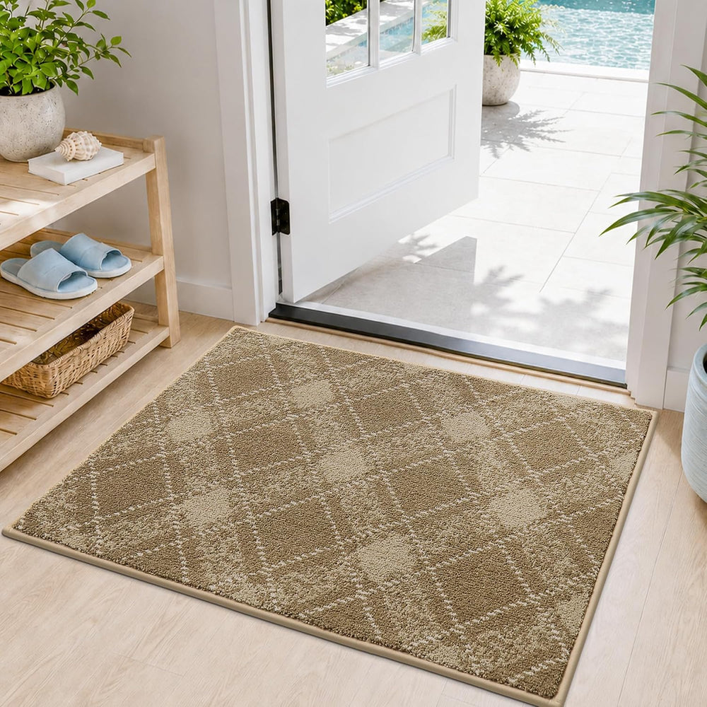 COSY HOMEER Door Mat Non-Slip Absorbent Washable Entrance 24"x36" T...