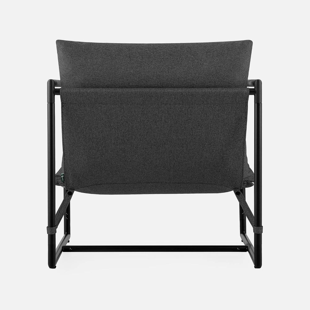 Zinus Aidan Sling Accent Chair, Metal Framed Armchair with Shredded Foam Cush...