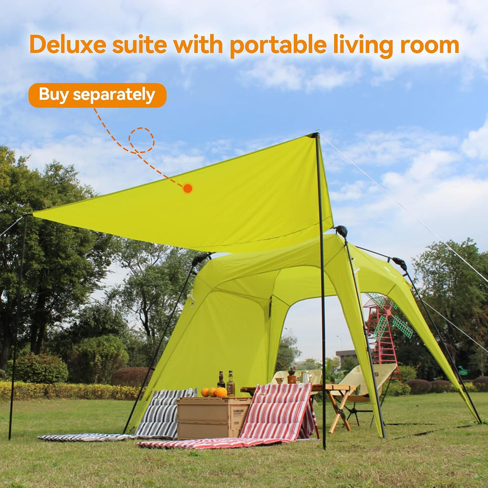 8x8 Pop Up Canopy Tent,Portable Beach Sun Shade Outdoor,Green