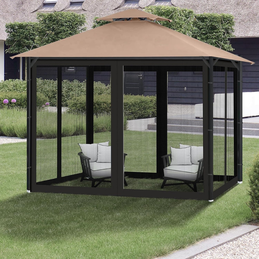 10' x 10' Gazebo & Pop Up Canopy Tent Replacement Mosquito Nettin...