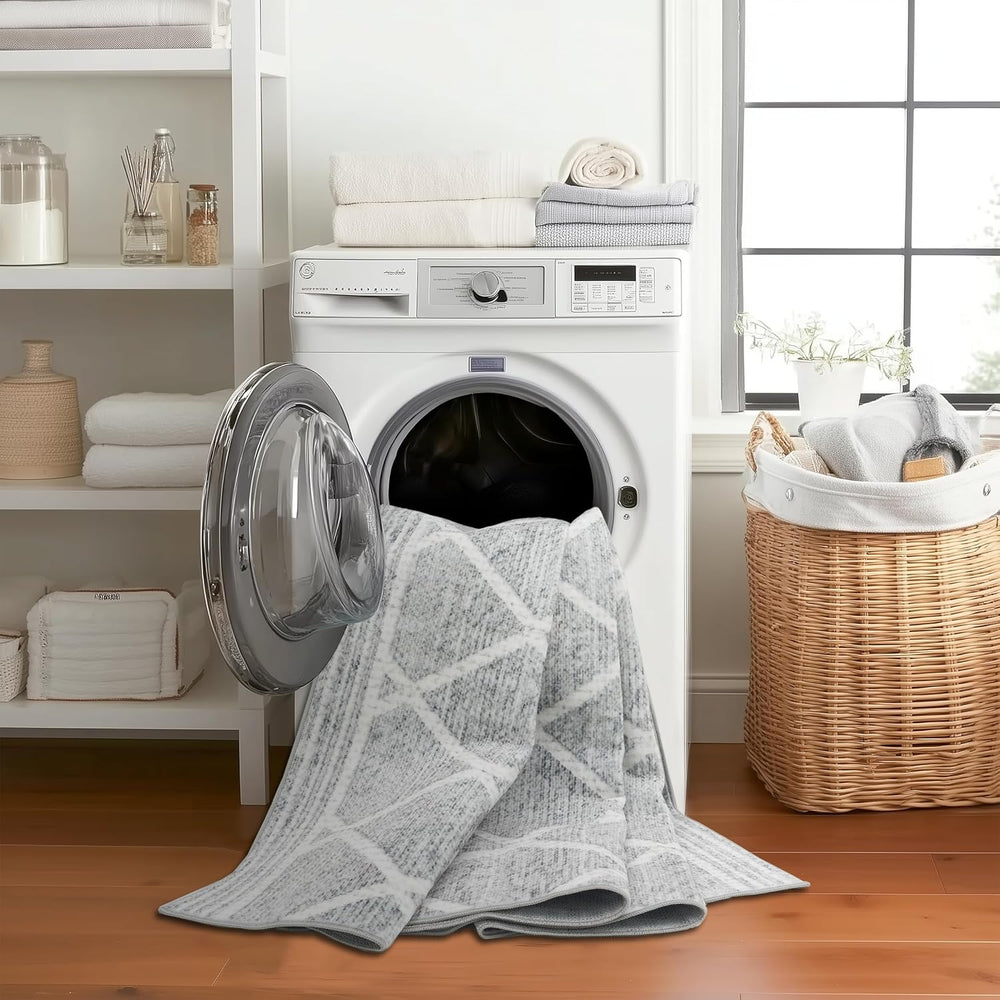 ReaLife Rugs Machine Washable Area Rug Runner - Living Room Bedroom Bathroom ...