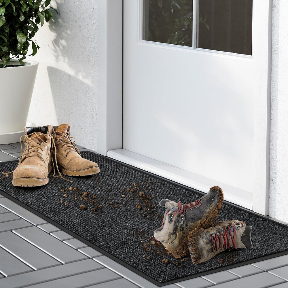 Kuyal Front Door Mat, 2'x3' Indoor Outdoor Entrance Mats