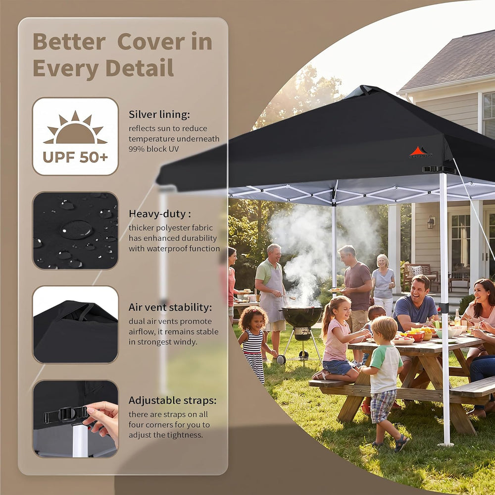 SCOCANOPY Replacement Top with Air Vent for 12x12 Canopy Frame, Canopy Cover ...