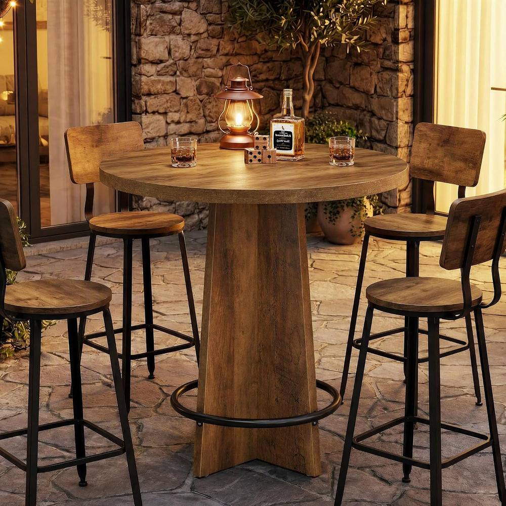 Tribesigns Round Bar Table