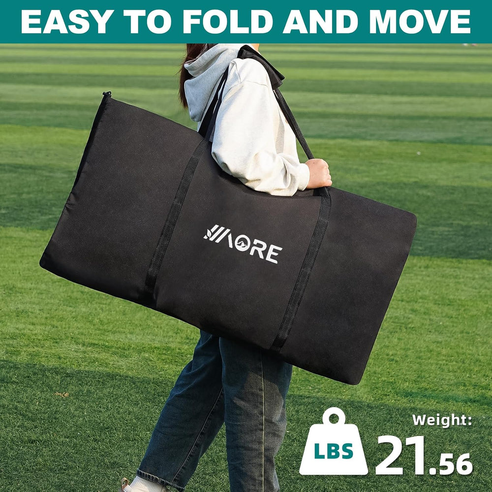 1MORE Folding Bench, Portable Foldable Sideline Bench for Team with Carry Bag