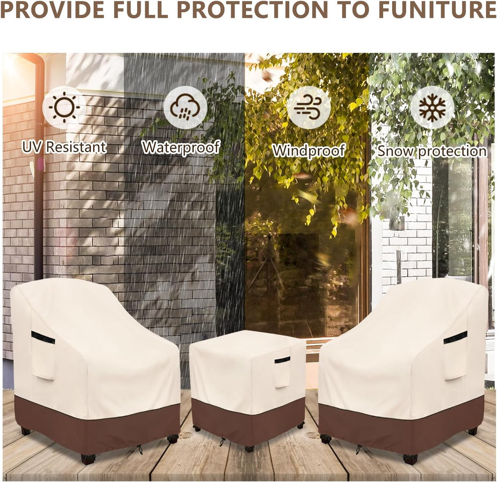 Outdoor Furniture Covers Waterproof,600D Heavy Duty Patio Furniture Covers 3 ...