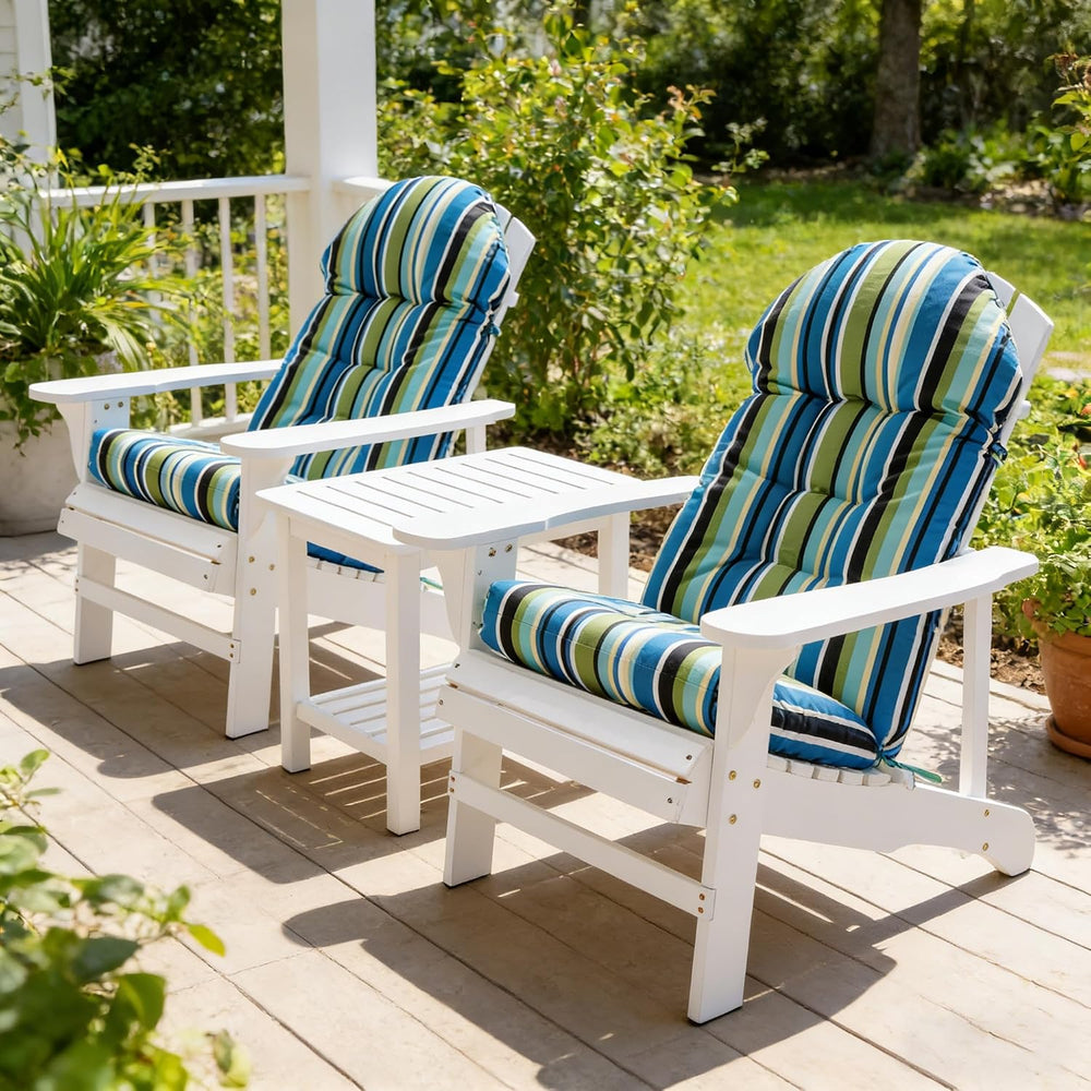 Enipate Weather Resistant Adirondack Chair Cushions High Back Indoor Outdoor ...