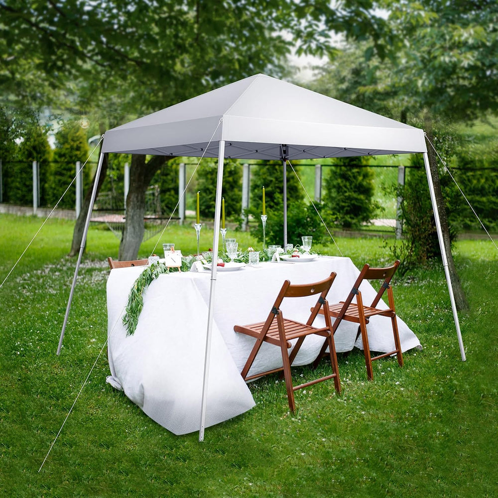 VINGLI 8x8 ft Pop Up Canopy Tent, Easy Up Canopy Event Tent Foldable Portable...