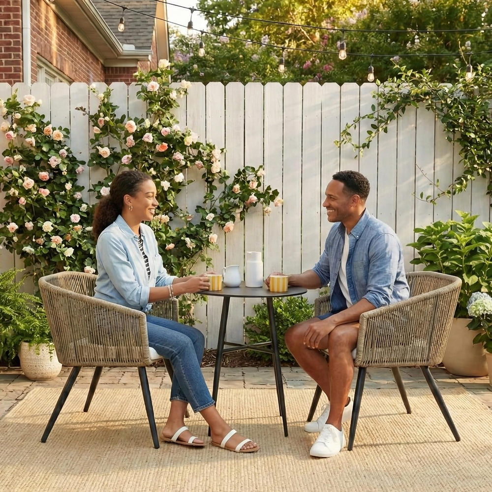Best Choice Products Set of 2 Patio Dining Chairs, Outdoor Seating for Backya...
