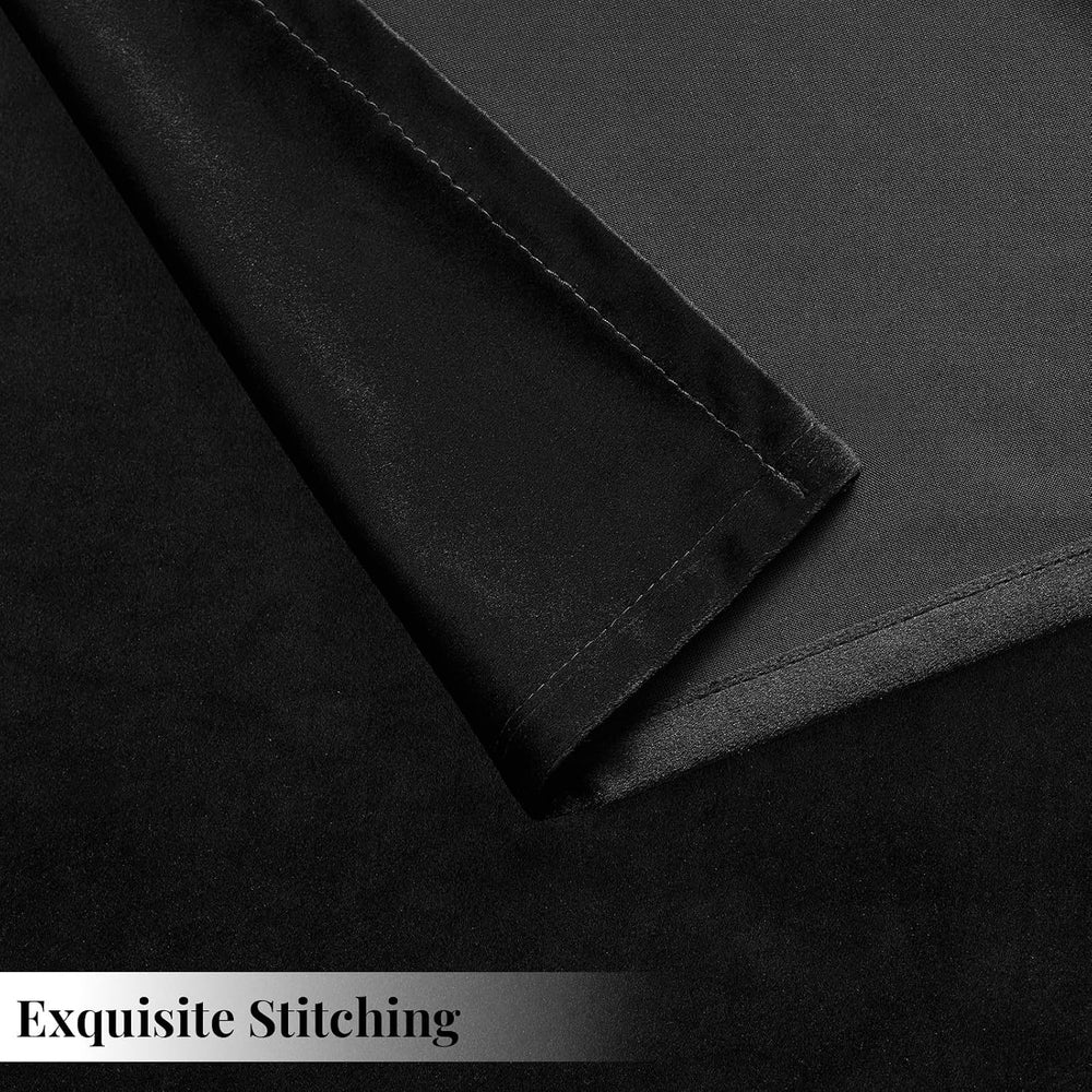 Gothic Black Velvet Rectangle Tablecloth: Halloween Luxury Table Cloth