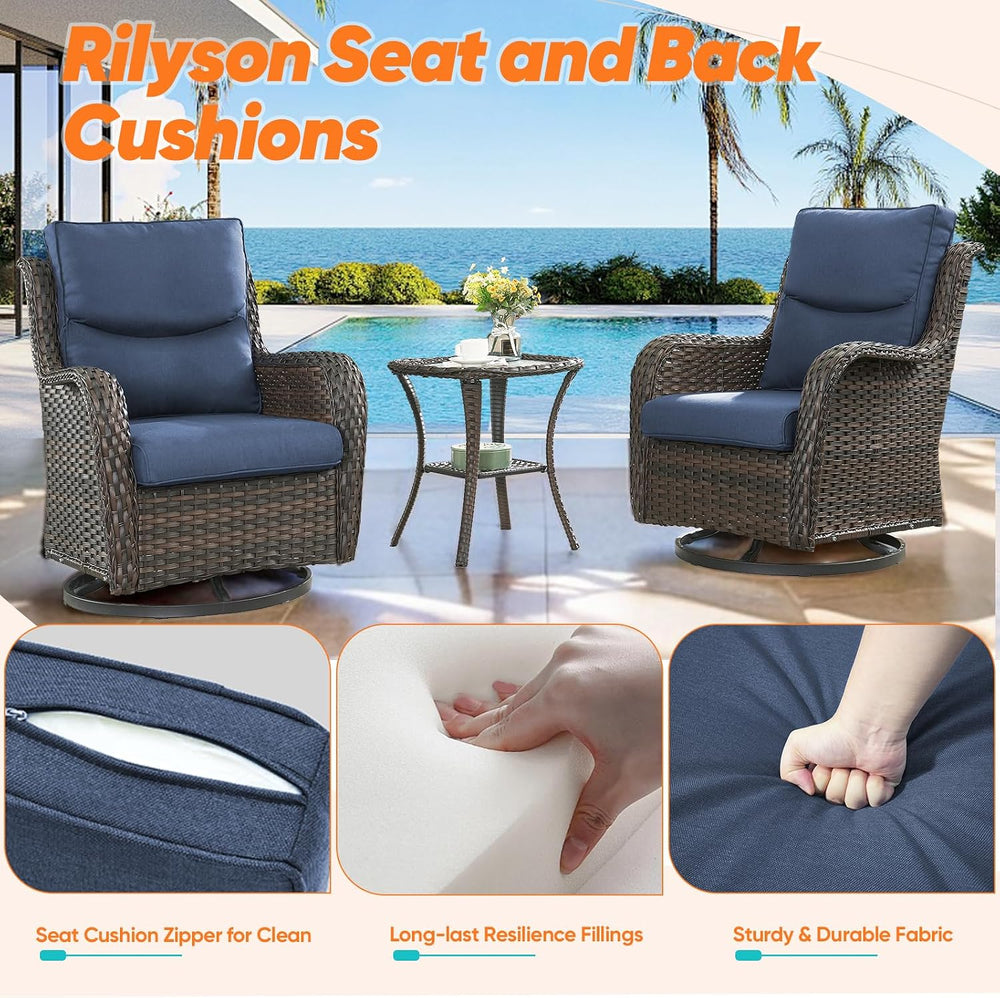 Luxury 22*24*6in Outdoor Patio Cushions, 5 Pieces Grey Outdoor Cushion