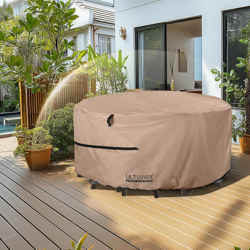 ULTCOVER Waterproof Round Patio Table Cover 60 inch