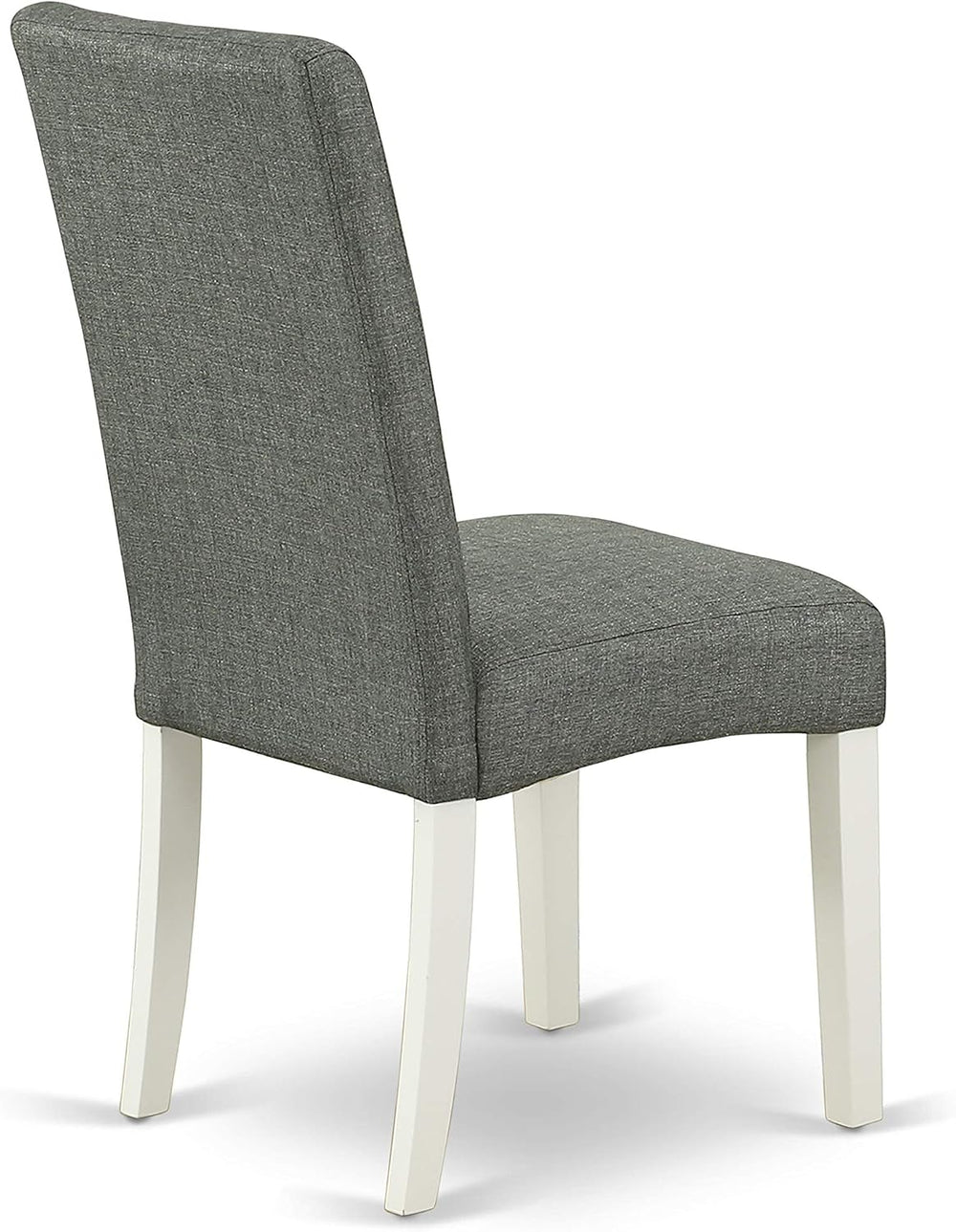 East West Furniture DLDR5-LWH-07 5 Piece Dining Set, Linen White Finish