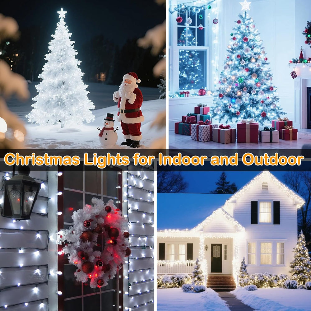 Decute 800LED 272ft Christmas String Lights UL Certified 8 Modes, Waterproof ...