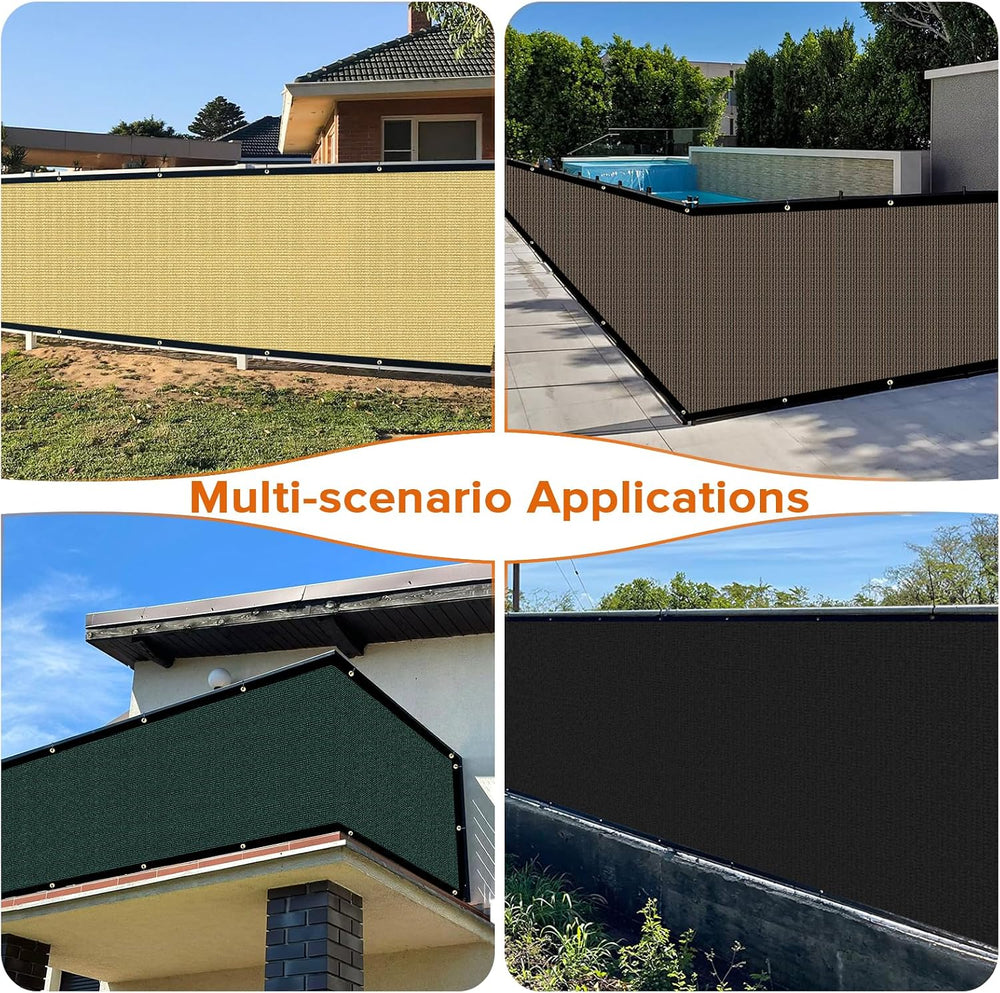 5ftx50ft Fence Privacy Screen Heavy Duty 170 GSM Windscreen & Dustproof F...