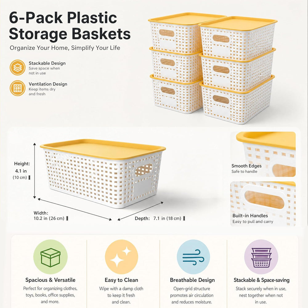 FOCHIER F Shelf Baskets for Home Organization and Storage